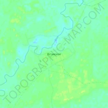 Mapa topográfico Вставское, altitud, relieve