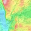 Mapa topográfico Le Gué des Planches, altitud, relieve
