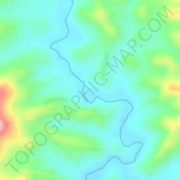 Mapa topográfico Welega, altitud, relieve