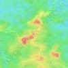 Mapa topográfico Aloia, altitud, relieve