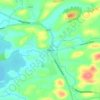 Mapa topográfico Kesh, altitud, relieve