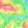 Mapa topográfico Worsbrough, altitud, relieve