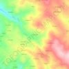Mapa topográfico Portocarreira, altitud, relieve