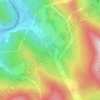 Mapa topográfico щель Вторая Каштановая, altitud, relieve