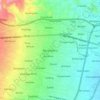 Mapa topográfico Banyudono, altitud, relieve