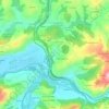Mapa topográfico Las Segadas de Arriba, altitud, relieve