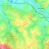 Mapa topográfico Hurtebise, altitud, relieve