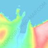 Mapa topográfico Portacloy Bay, altitud, relieve