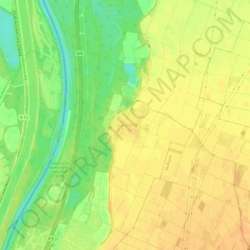 Mapa topográfico Zienken, altitud, relieve
