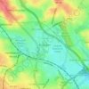 Mapa topográfico Perry Barr, altitud, relieve