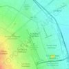 Mapa topográfico Guadalupe Totoltepec, altitud, relieve