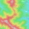 Mapa topográfico Cerro de la Silla (Cima oeste), altitud, relieve
