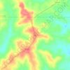 Mapa topográfico Josie, altitud, relieve