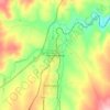 Mapa topográfico Machadodorp, altitud, relieve