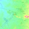 Mapa topográfico Botshabelo, altitud, relieve