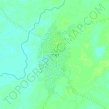 Mapa topográfico Aviara, altitud, relieve