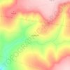 Mapa topográfico Jaguarinho, altitud, relieve