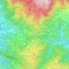 Mapa topográfico Plono, altitud, relieve