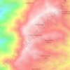 Mapa topográfico Totoras curiquingui, altitud, relieve
