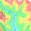 Mapa topográfico Khadi Malli, altitud, relieve