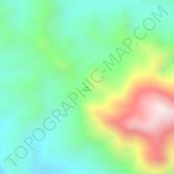 Mapa topográfico Oson, altitud, relieve