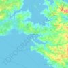 Mapa topográfico Summerside, altitud, relieve
