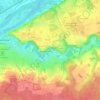 Mapa topográfico La Côte Chaude, altitud, relieve