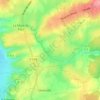 Mapa topográfico Durécu, altitud, relieve