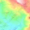 Mapa topográfico El Espino, altitud, relieve