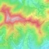 Mapa topográfico Turó de la Nadala, altitud, relieve
