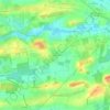 Mapa topográfico Les Fromentinières, altitud, relieve