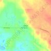 Mapa topográfico McRae, altitud, relieve