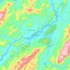 Mapa topográfico Luang Prabang, altitud, relieve