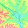 Mapa topográfico Hadapu, altitud, relieve