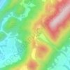 Mapa topográfico O'Neil Gap, altitud, relieve