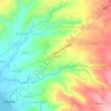 Mapa topográfico Bilucao, altitud, relieve