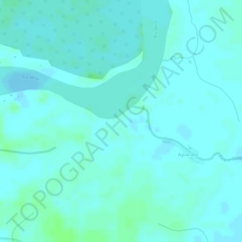 Mapa topográfico Guabal, altitud, relieve