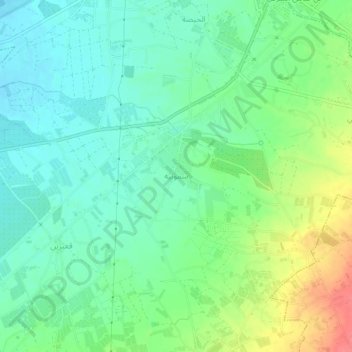 Mapa topográfico Sammouniyeh, altitud, relieve