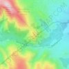 Mapa topográfico Cerro Bahía Blanca, altitud, relieve