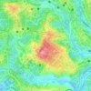 Mapa topográfico Rosy ICE cream, altitud, relieve
