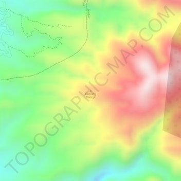 Mapa topográfico Gunung Masigit, altitud, relieve