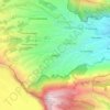 Mapa topográfico Jenggiri, altitud, relieve