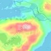 Mapa topográfico Cruach Doir' an Raoigh, altitud, relieve