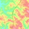 Mapa topográfico Escorvas, altitud, relieve