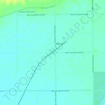 Mapa topográfico Roll, altitud, relieve
