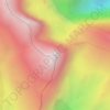 Mapa topográfico Cerro Caracol, altitud, relieve