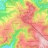 Mapa topográfico Neschen, altitud, relieve
