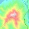 Mapa topográfico O'Brien Mountain, altitud, relieve