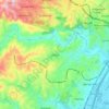 Mapa topográfico Umlazi, altitud, relieve