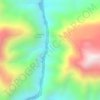 Mapa topográfico Pongo de Mainique, altitud, relieve